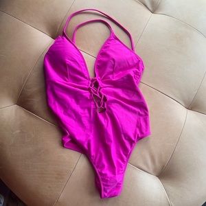 Barbie pink abercrombie one piece